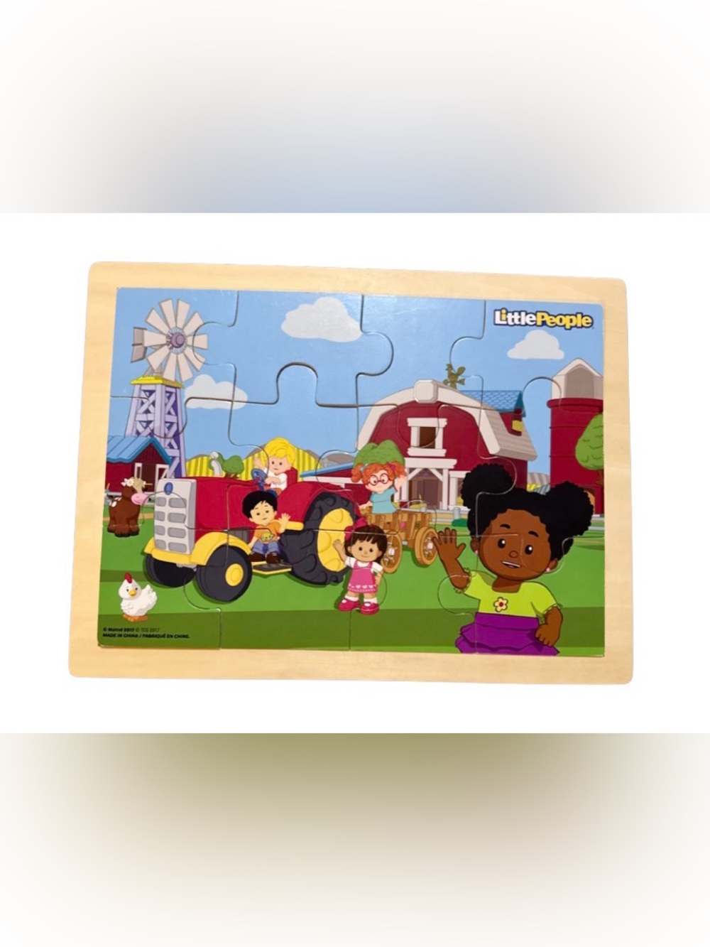 Little People Farm Puzzle - Bright Multicolor Kids Jigsaw